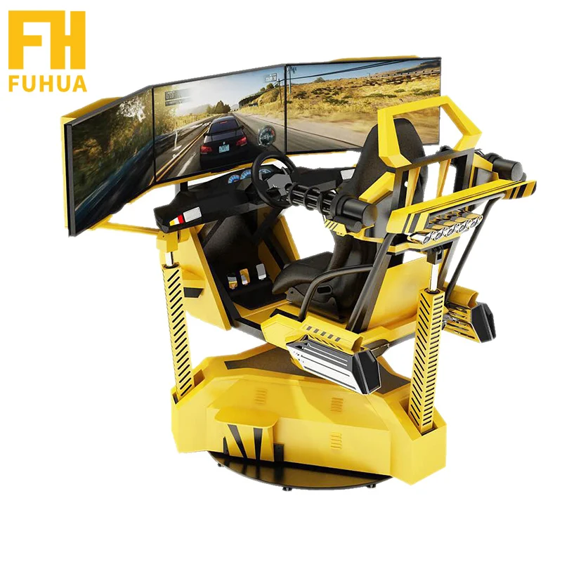 Funfair Rides 4D кинотеатр симулятор вождения автомобиля аркадный автомобиль игровой машины 3-экранный гоночного