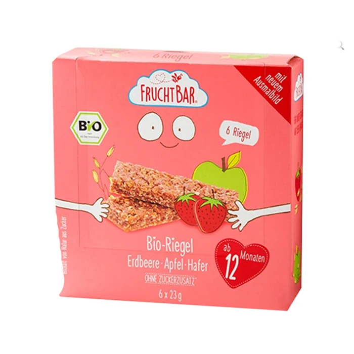 
Fruchtbar Organic strawberry-apple-oat bars fruit baby kids food 6x23g 