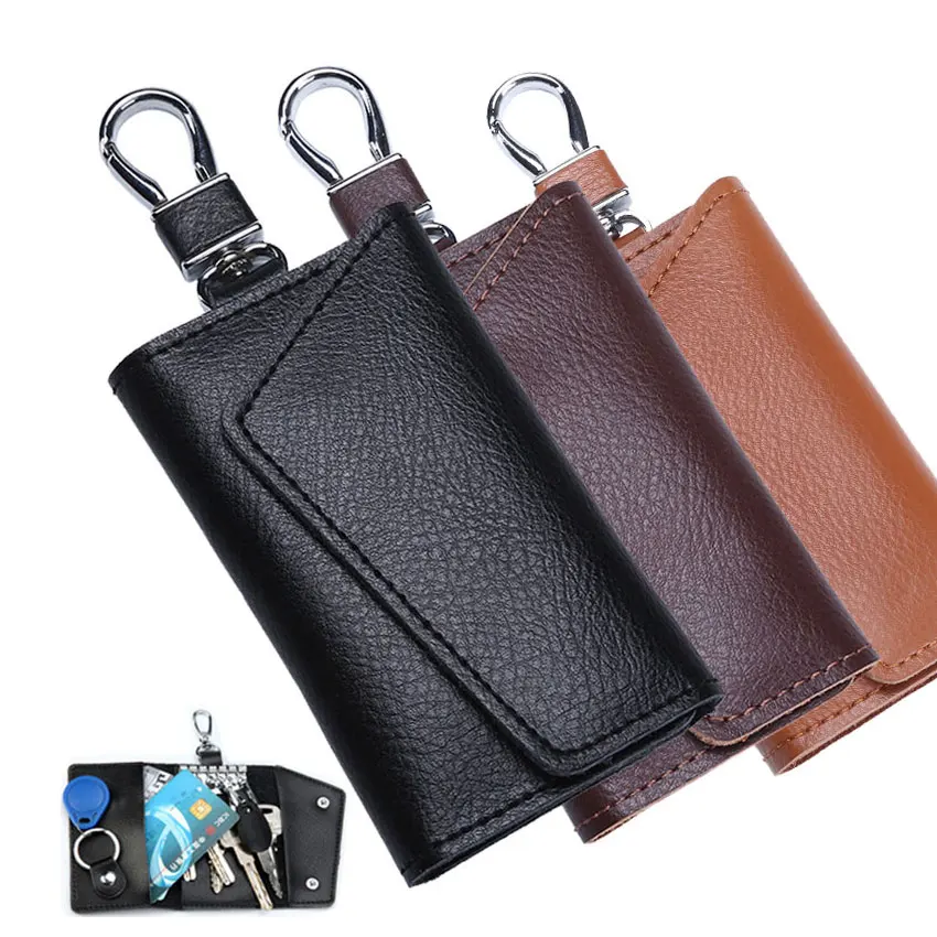 Оптовая продажа, индивидуальный дизайн, модный кошелек из искусственной кожи, держатель для ключей, Органайзер