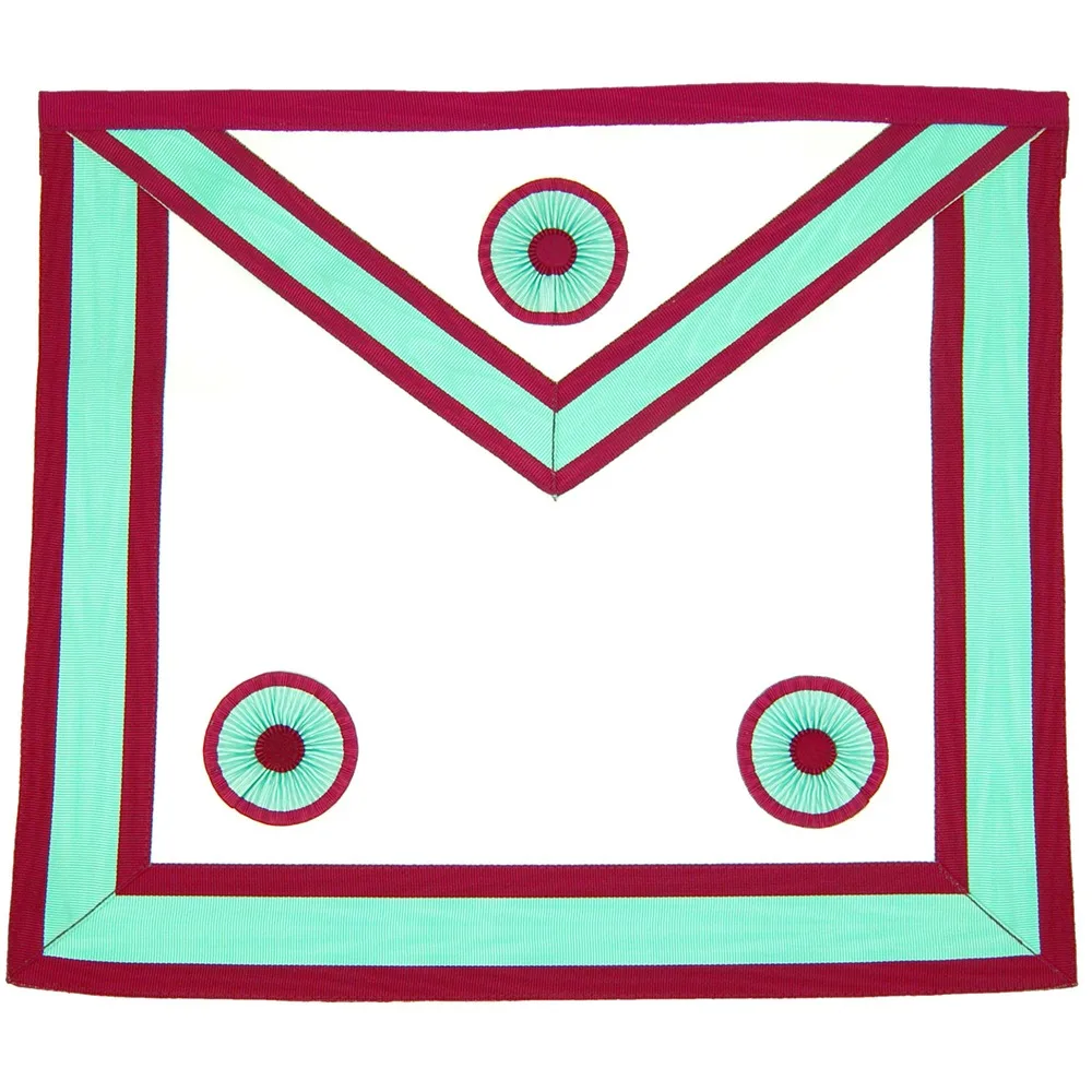 Высококачественный красный фартук и воротник Masonic regalia в