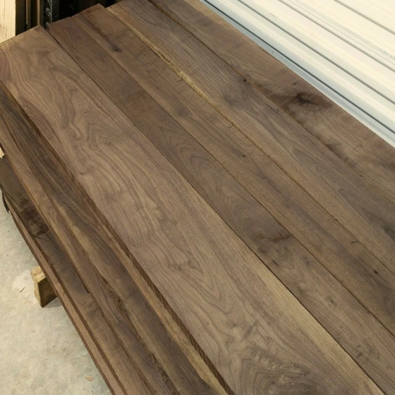Walnut wood lumber
