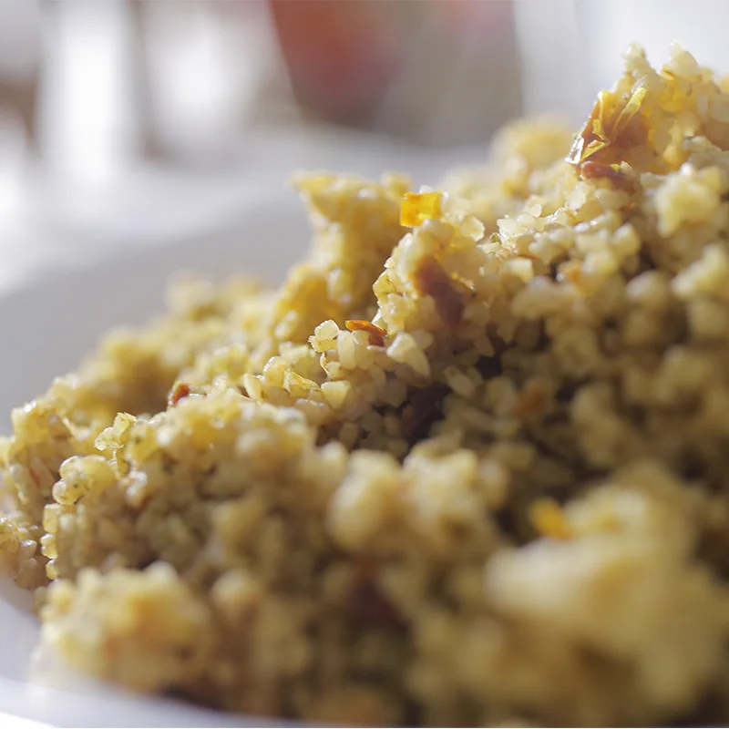 Top Italian Quality Organic Ready to cook 5 minutes meal Bulgur Pesto Rosso taste in microwave 100g