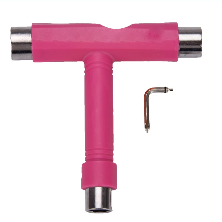 Custom Logo Portable Skateboard T Tool Wrench Screwdriver T Shape Skateboard Tools