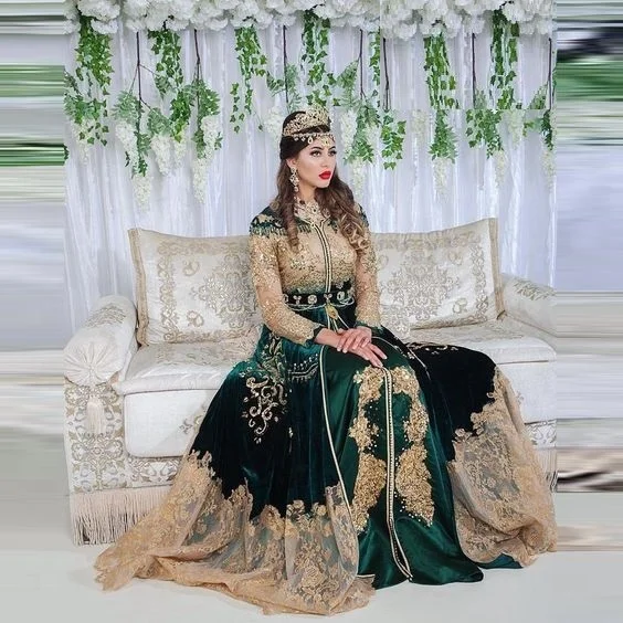 Elegant Designer of Caftan for Wedding Beautiful Dress with Embellished  in Crystal glass beads stone work=2021