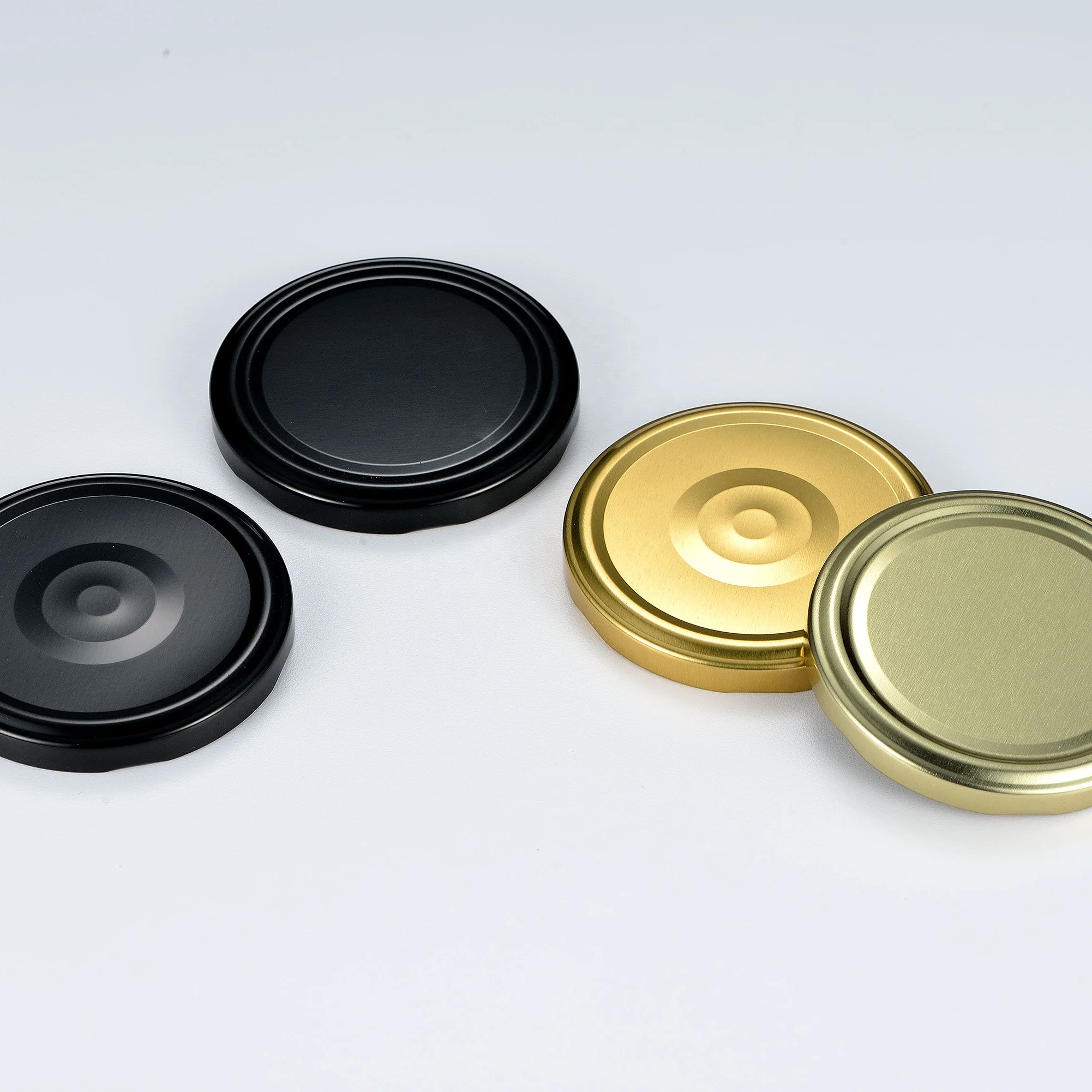 white 82mm tinplate lids metal twisted caps for jars