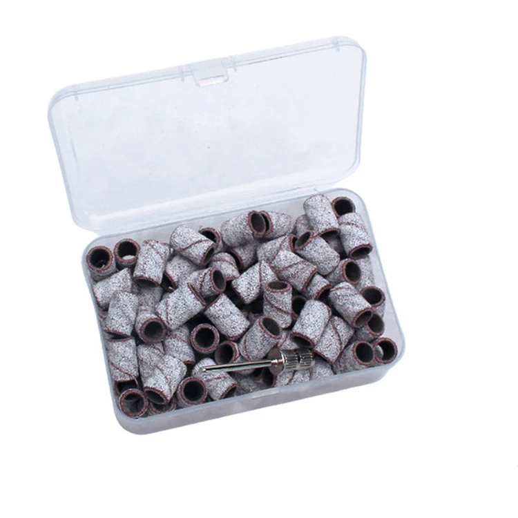 Colorful nail grinding head purple nail drill bits set pedicure and manicure tool special 100 pieces / box