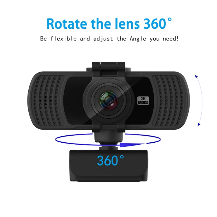  Full HD 2K Webcam Built-in Stereo Microphone clear Cutput Pc