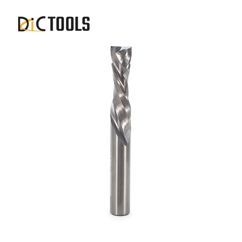 Высококачественная спиральная фреза из твердого карбида, фрезы с 2 зубьями для ЧПУ