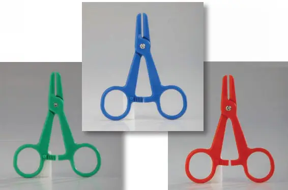 disposable tubing clamp