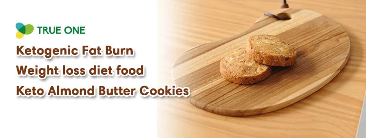 Fat burn dietary supplement meal replacement keto low carb snacks biscuits crisp almond cookies
