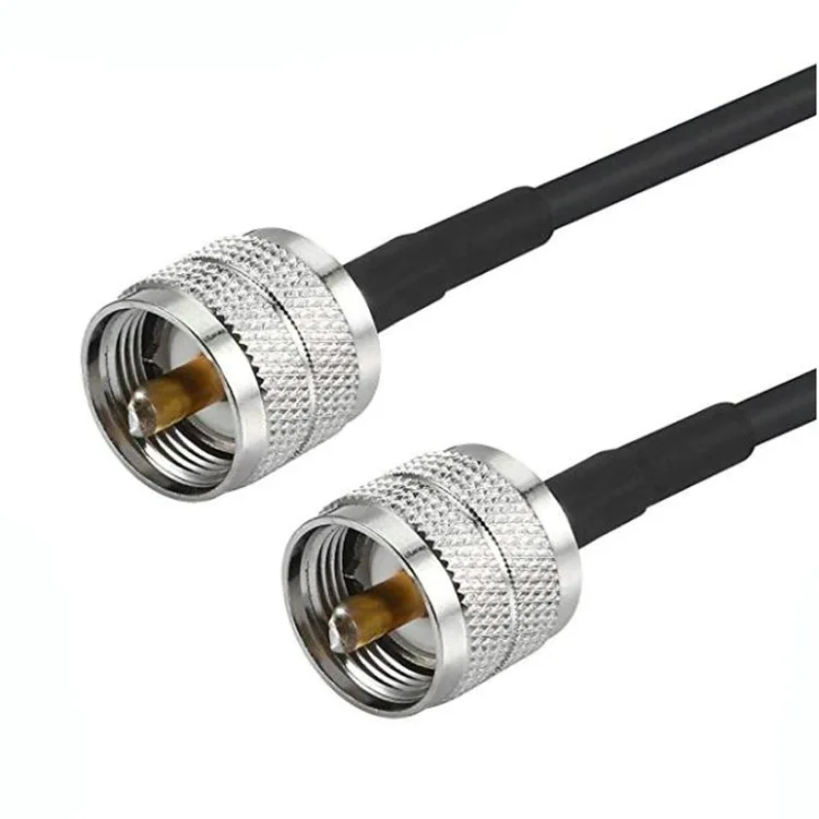 Заводская цена бесплатные образцы никелированный uhf штекер к PL259 SO239 Разъем rf соединитель RG58 RG174 Джампер кабель