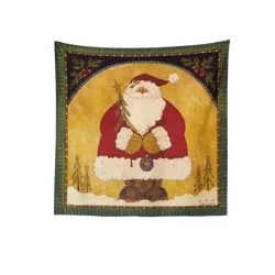 70x70 Santa Claus presents Santa hat red heart Christmas elements tapestry