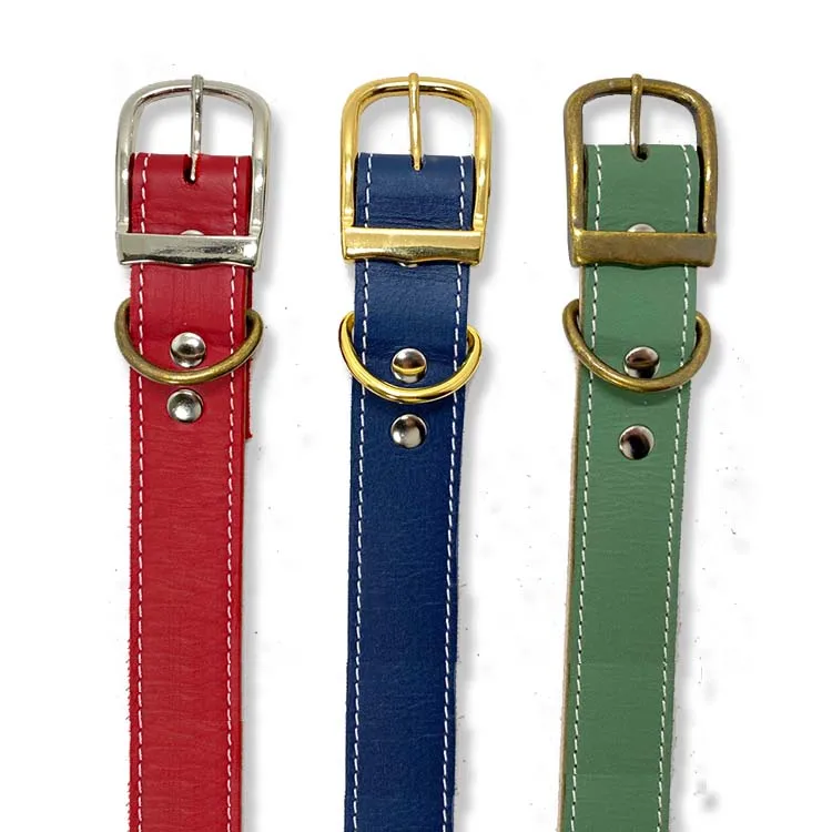 Luxury Classic Color Custom Colors Softly Leather Padded OEM Pets Dog Collars Design Collar