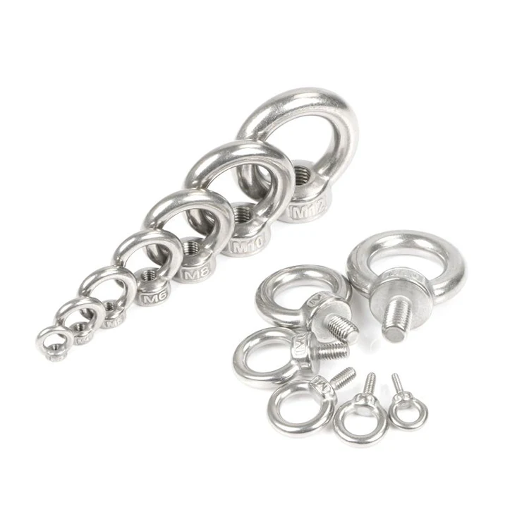 Factory price M6 M8 M10 Male Thread metric eye bolts Machinery Shoulder metal Lifting Ring Eye screw Bolt