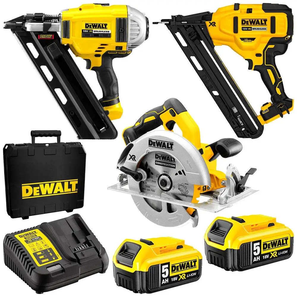 Wholesales DeWaltes DCZ363P2-XE 18V 5.0Ah Li-ion Cordless Brushless 3pce Carpenter Combo Kit