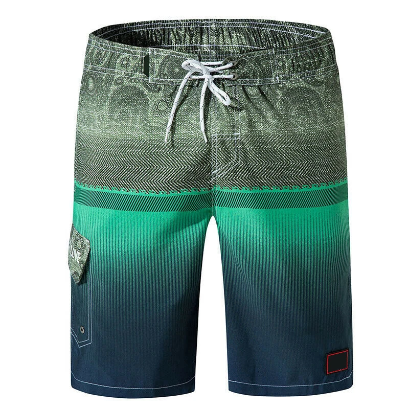 OEM Factory summer beachwear Men swim trunks 30-38 Size board shorts 5 Way swim wear stretch beach shorts