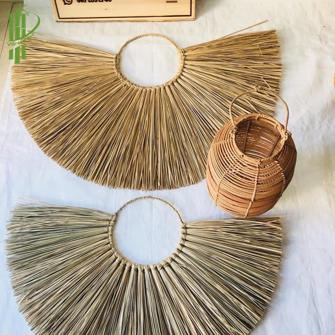 Home Decorative Accents Items Household Decoration Bohemian Rattan Seagrass Wall Hanging Decor 2022