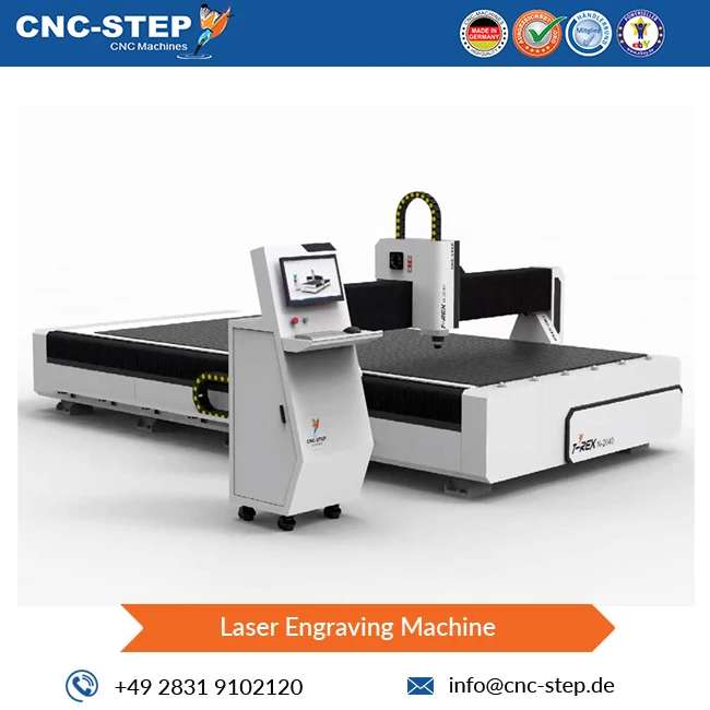 Germany Origin manufacturer of Innovative Technology Control Panel and Stepper Motor CNC Laser Engraving Machine T-Rex N-2040