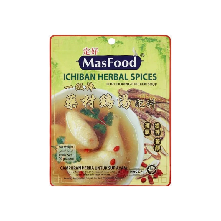 Super Finest Quality Easy to Cook Masfood Ichiban Herbal Spices Chicken Soup 70g