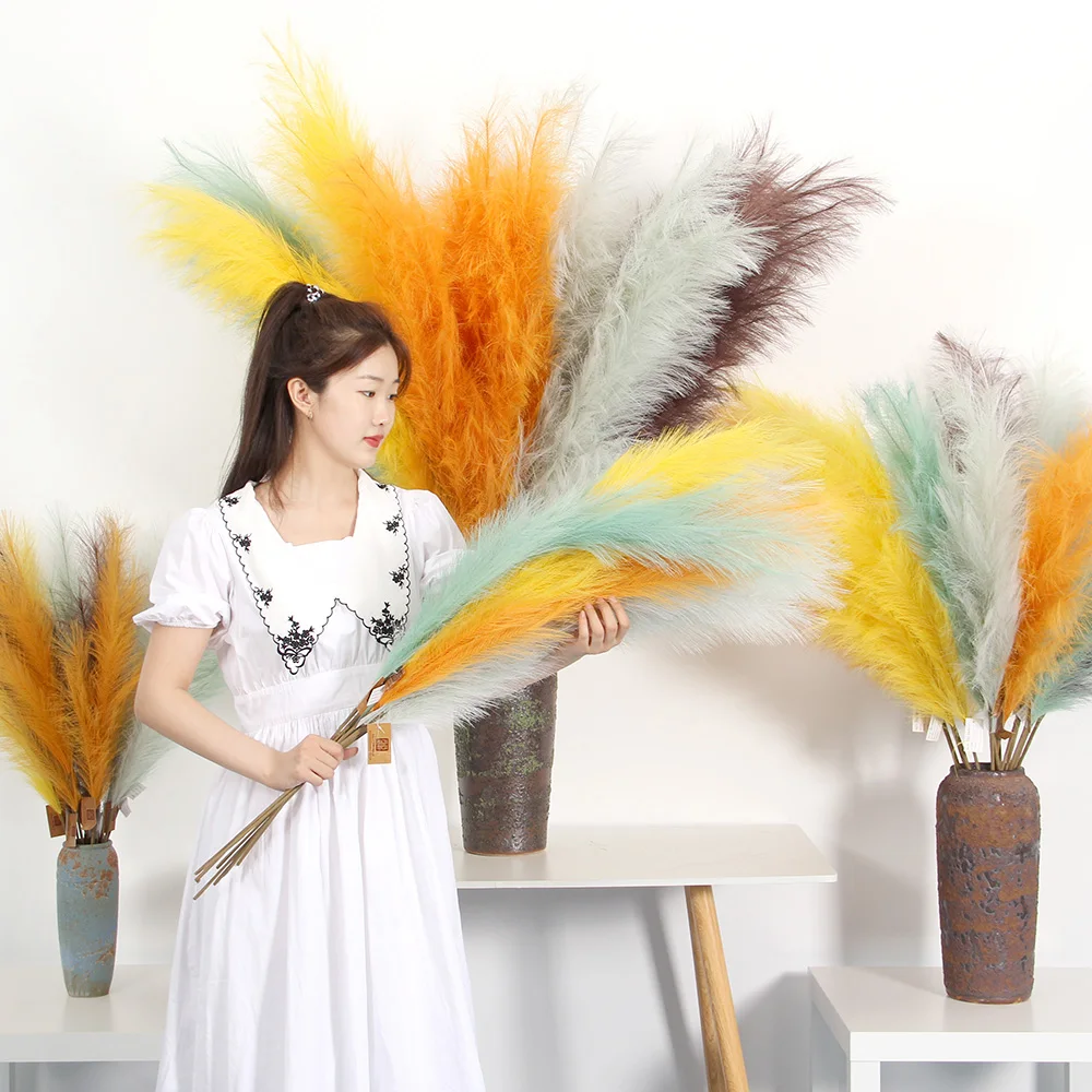 Wedding Party Decorations Artificial Faux Customized Size and Color Pampas New Design