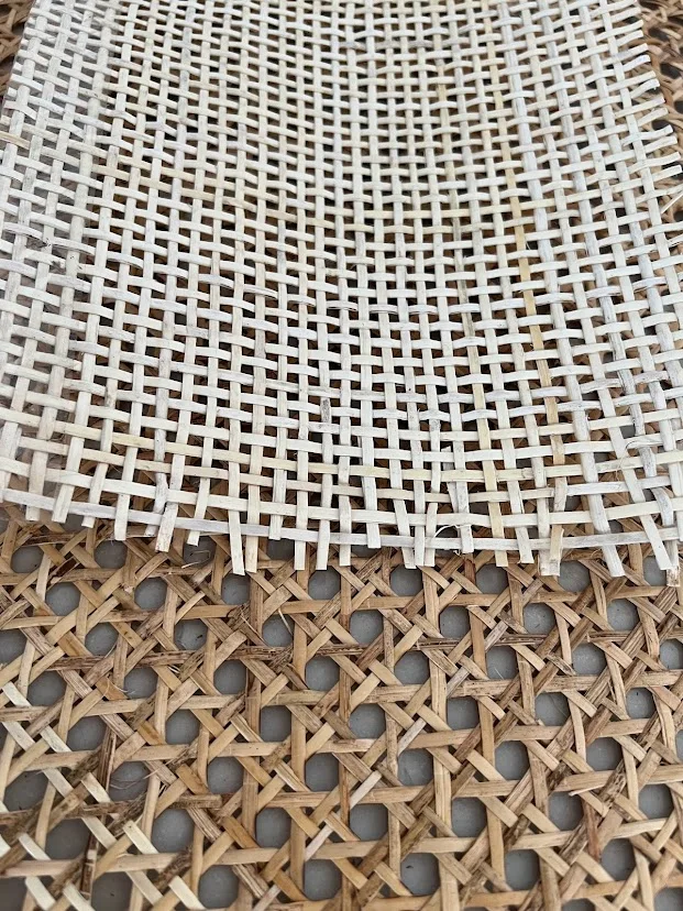 Rattan Supplier From Vietnam Bleached Cane Webbing Square Rattan Cane Webbing +84815570479