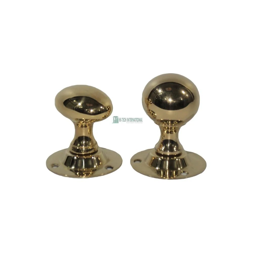 Brass Ball & Oval Door Knobs - Interior Decoration - High Quality Gold Polished Metal Knobs -  Wholesale Bulk India Manufacturer