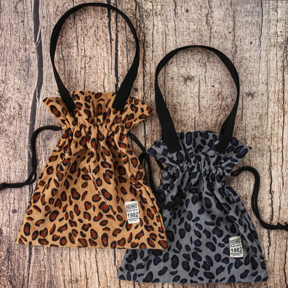 
Женская Складная эко-сумка леопардовой расцветки 2021 