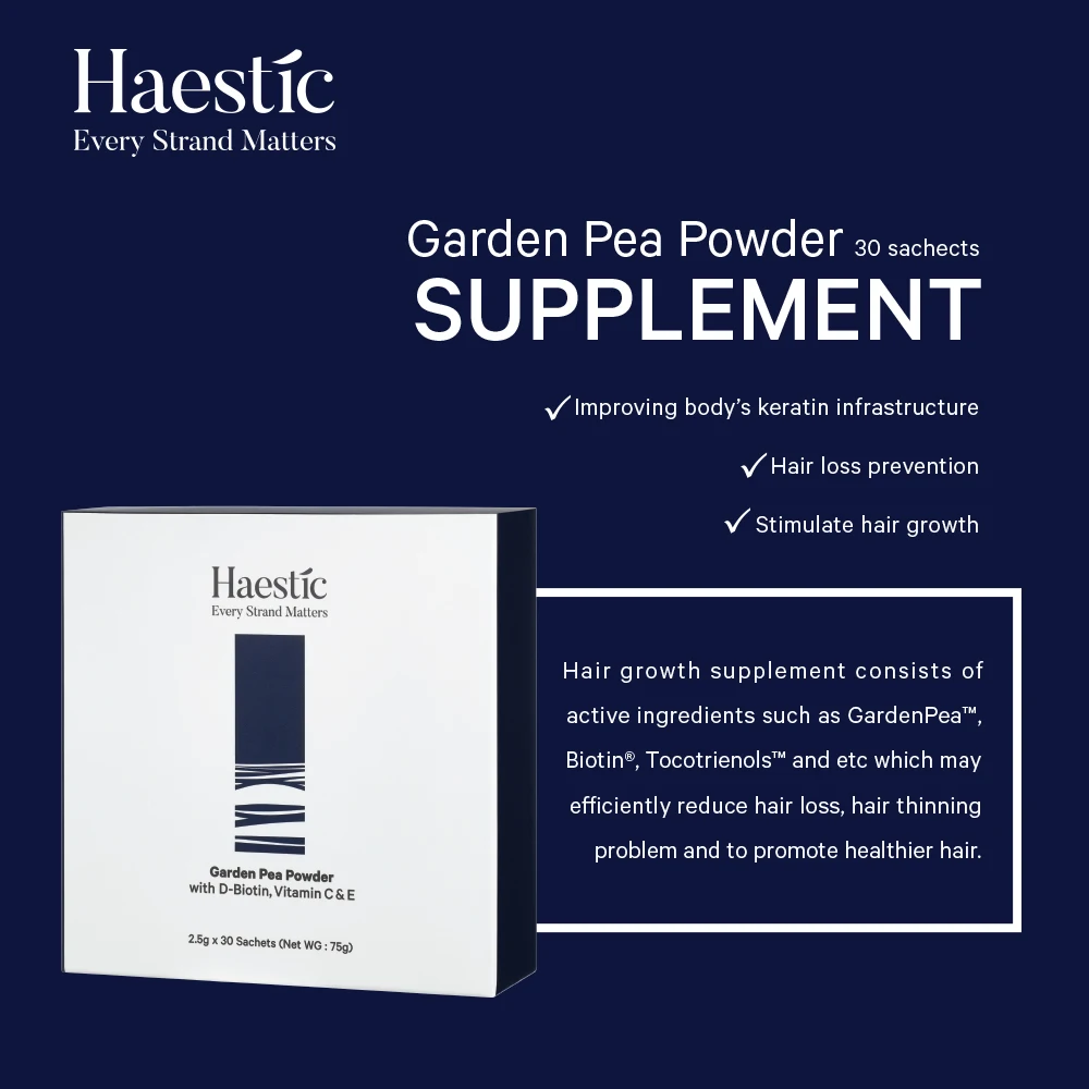 Fast effective Promote hair growth and rescue hair fall Hair growth supplements with Trademark Biotin, GreenPea powder baldness