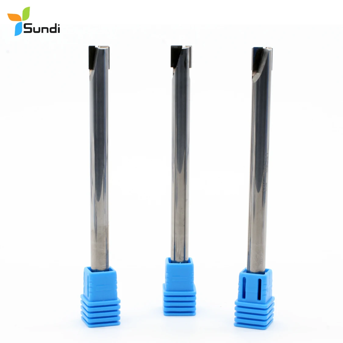 High quality two straight flutes carbide CNC cutter ceramic pcd end mill set