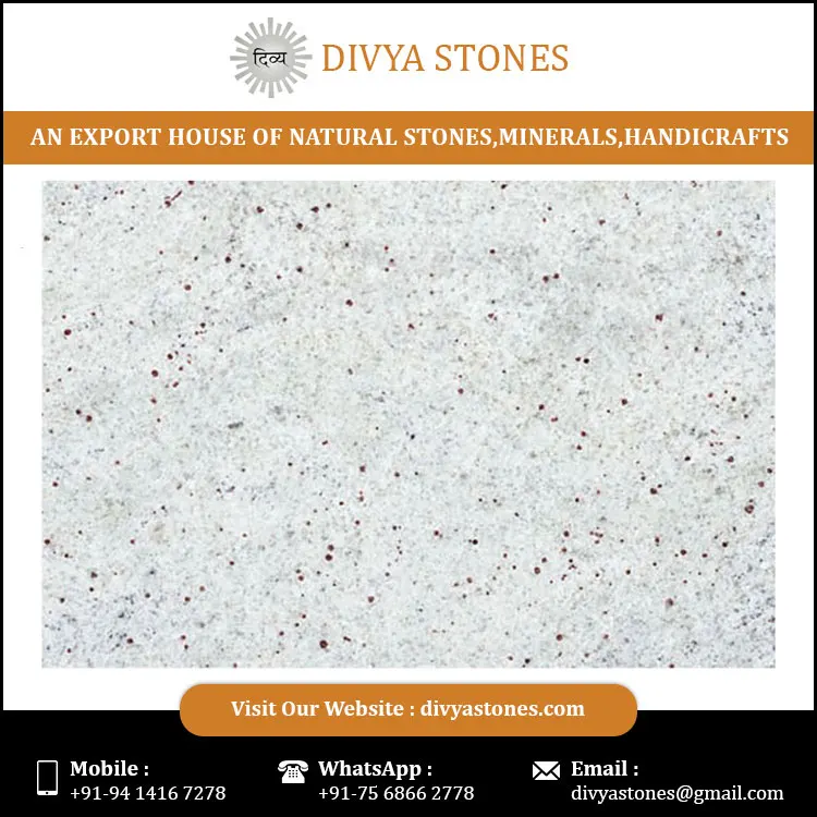 
New Arrival High Quality Kashmir White Granite stone For Bulk Supply 