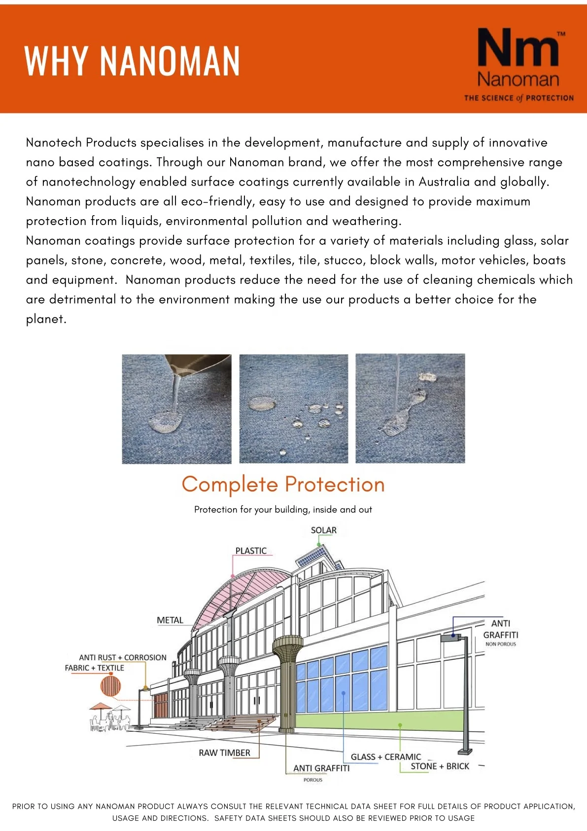 
Nanoman - Fabric and Textile Super Durable Hydrophobic Stain Repelling Nano Coating For Shoes And Other Fabric Items <span style=