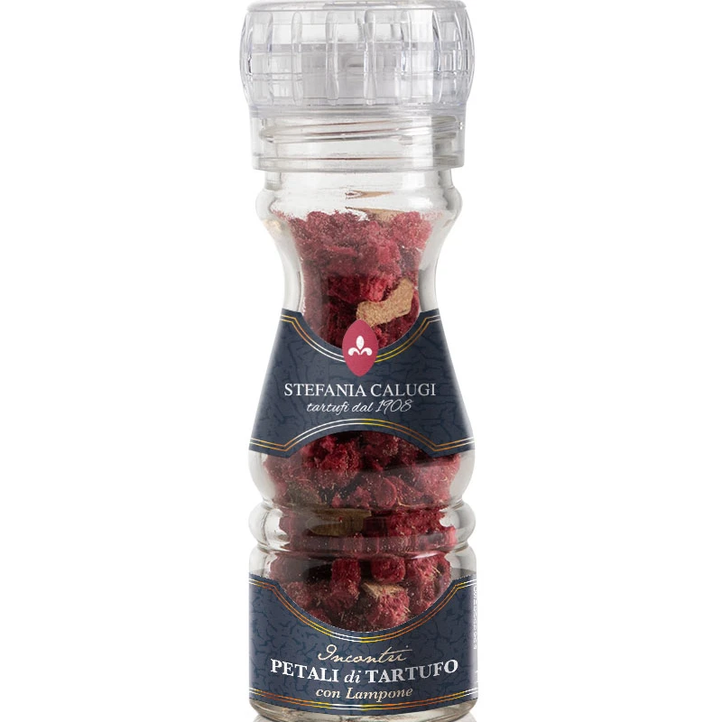 Incontri - Petals of truffle and raspberry with summer truffle 15 g ready to use on meat, fish, eggs, rice and pasta