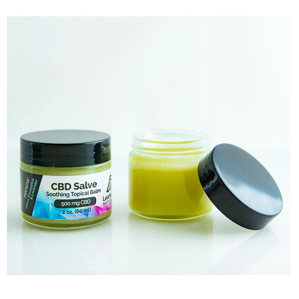 Освежающий и успокаивающий местный бальзам Leafwize Naturals CBD, 500 мг, полностью натуральный, облегчающий боль