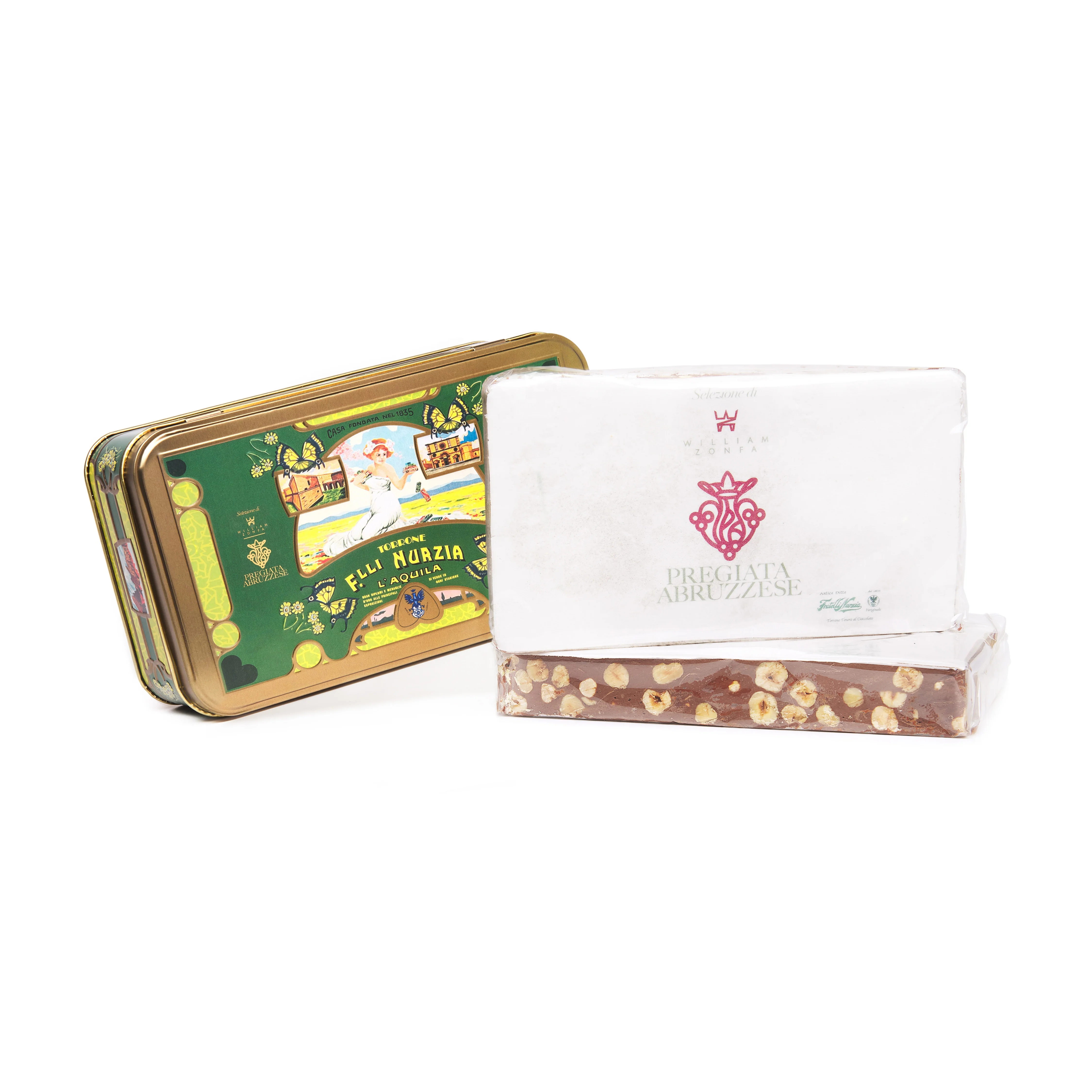 Высококачественная итальянская шоколадная нуга с лесными орехами от Abruzzo