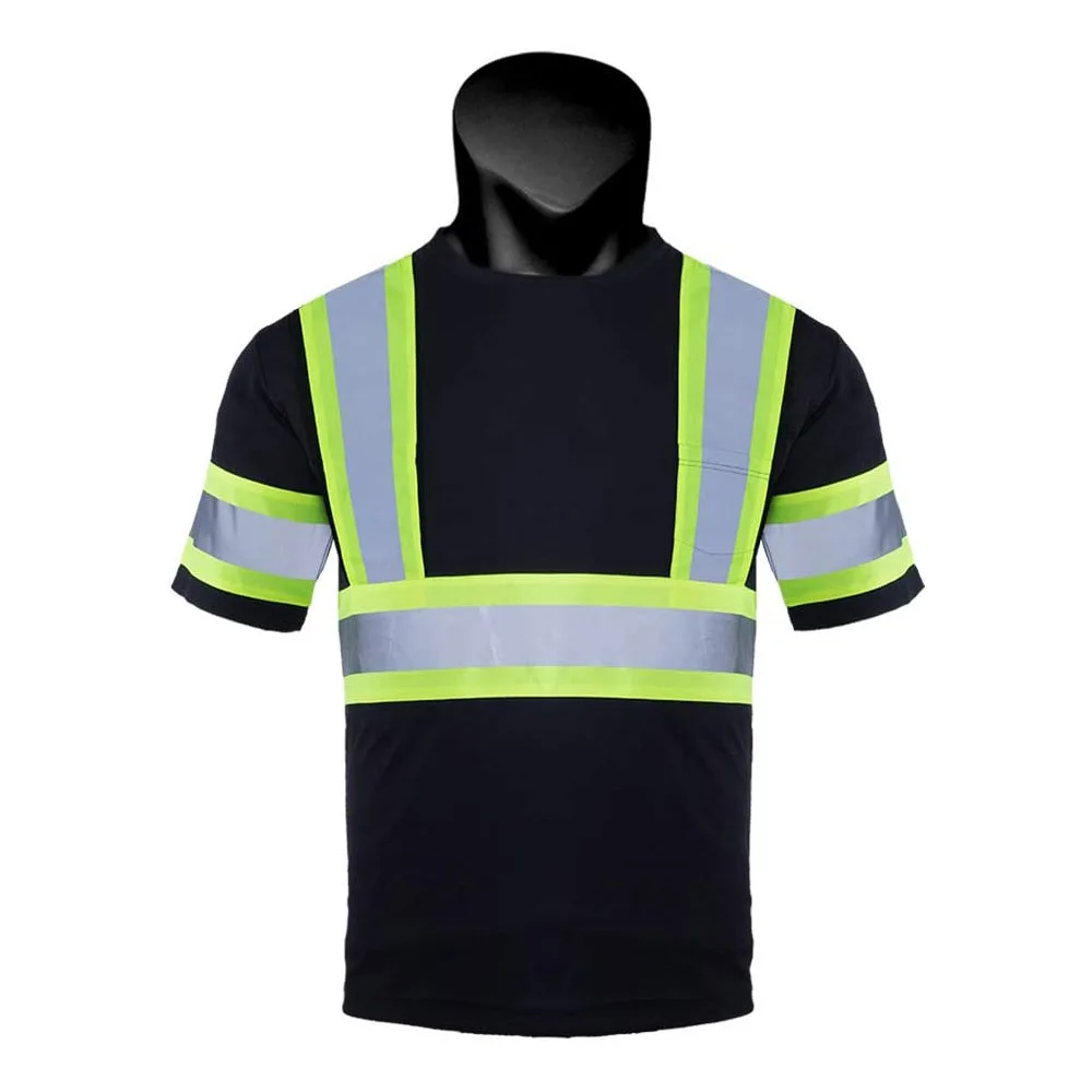  Оптовая продажа топы рубашки 65% полиэстер 35% хлопок с длинным рукавом рабочая одежда безопасная футболка