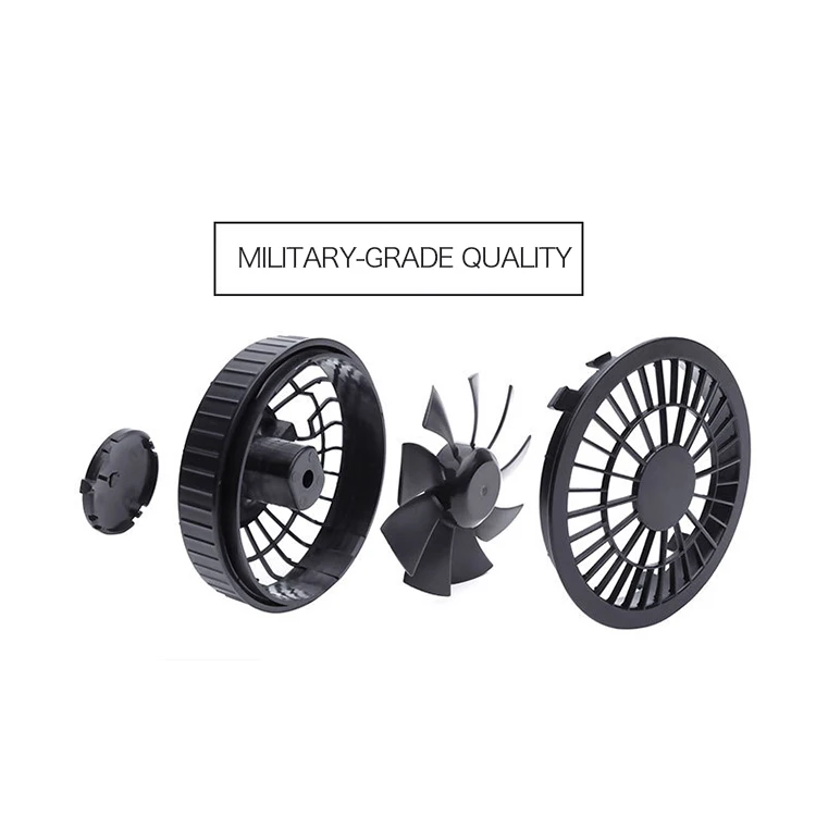 7.4v air cooling fan with 5200mAh battery pack for clothes summer cloth fans