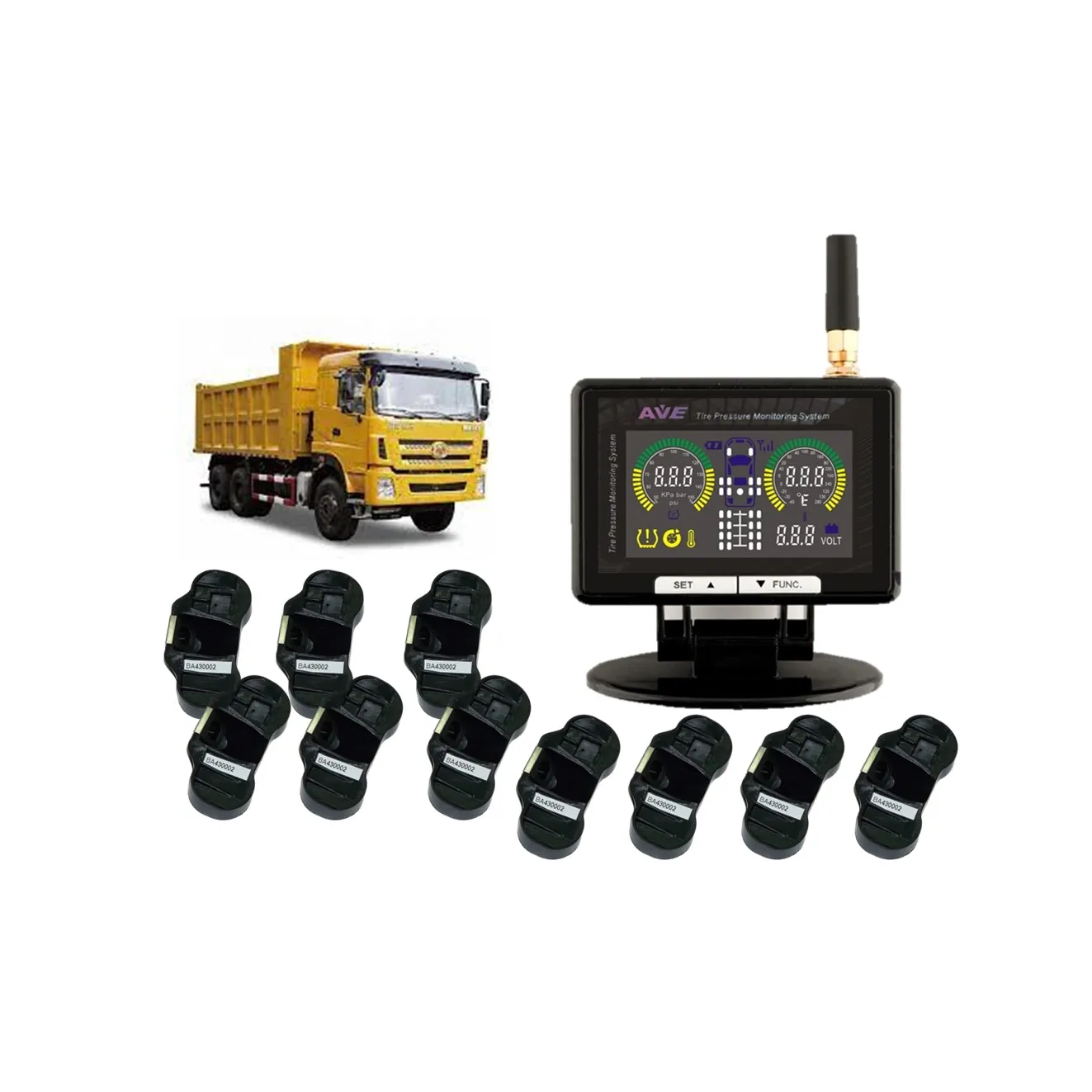 Truck 10 Wheel TPMS