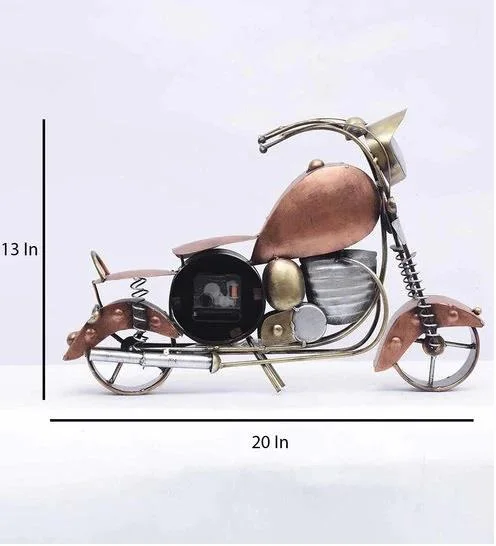 DEVID BIKE WATCH 4' TABLE DECORE Amazon Hot Selling Decorative Metal Antique vintage Luxury Party Office Home Table decoration