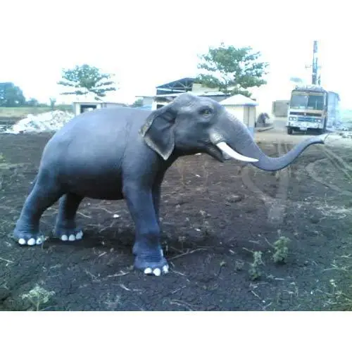 LIFE SIZE FIBREGLASS ELEPHANT STATUES POLYRESIN STATUES ELEPHANT SCULPTURE