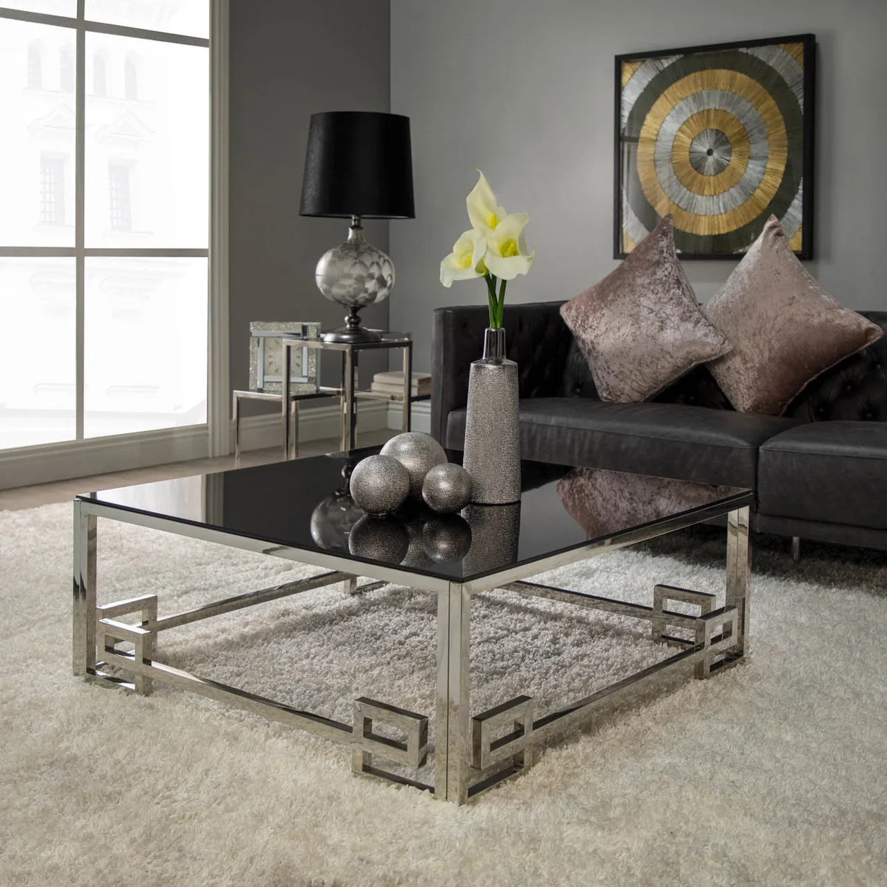 Sagebrook Home S/3 Ceramic 6/5/4 Inch Orbs Silver Color Premium Quality Product Wholesale Supplier