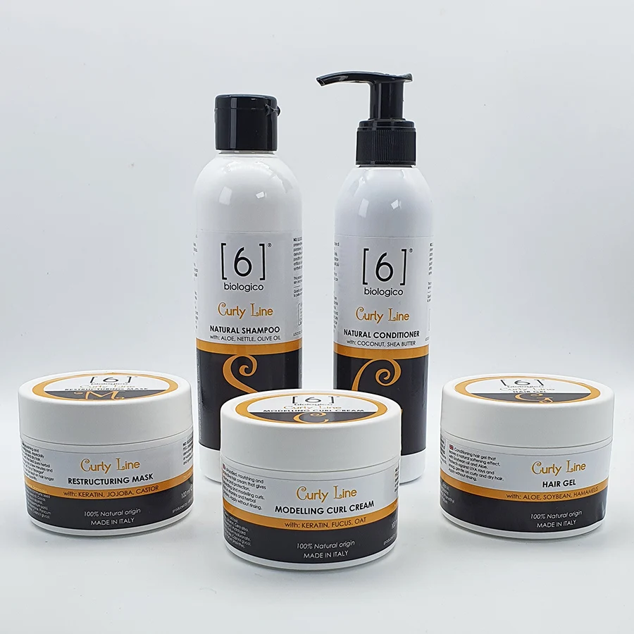 All Natural Modelling Hair Gel for Curly Hair with Aloe, Soybean and Hamamelis - Made in Italy
