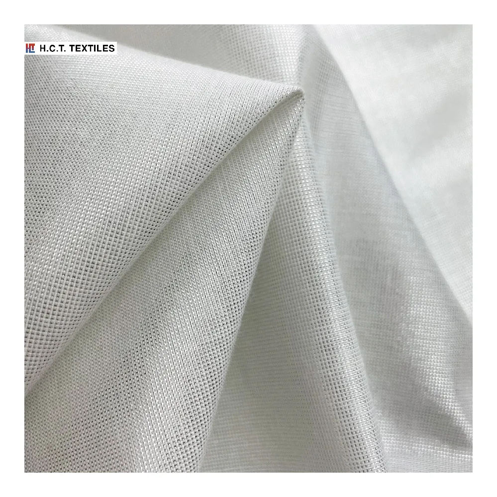 Серебристая отражающая 75 г хлопчатобумажная полиэфирная вискозная ткань металлик для блузки