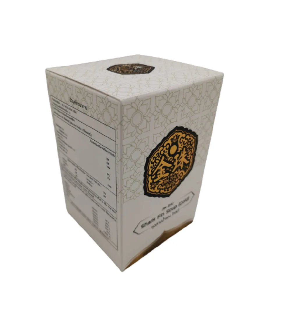 The Best Premium Quality of Gold Shark Fin Soup Halal Canned Seafood from Thailand