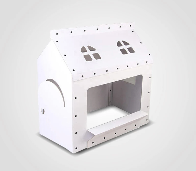 Korea Made Safe CuttinKids Baby Paper Play House Play Bus Scribble Drawing Graffiti Bus Play Bus Assembled Snap Button Paper Toy