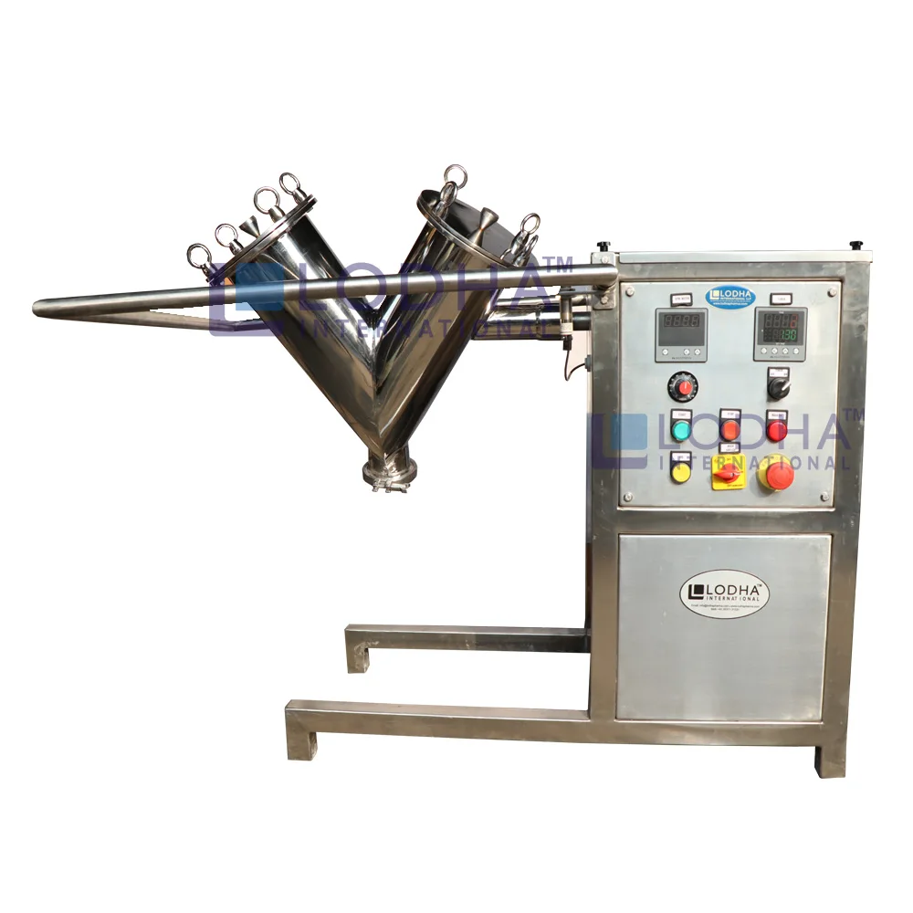Lab Scale V Cone Shell Rotary Mixer for Pharmaceutical Powder Mixing