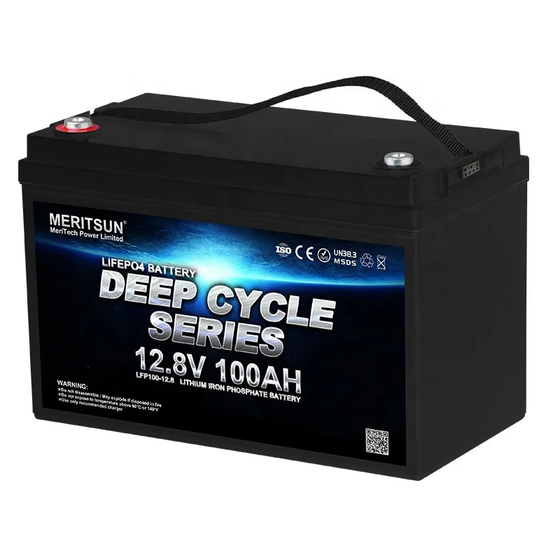 Индивидуальные 24v 12v 100Ah 12,8 V Lifepo4 100Ah литий-железо перезаряжаемые Промышленные батареи
