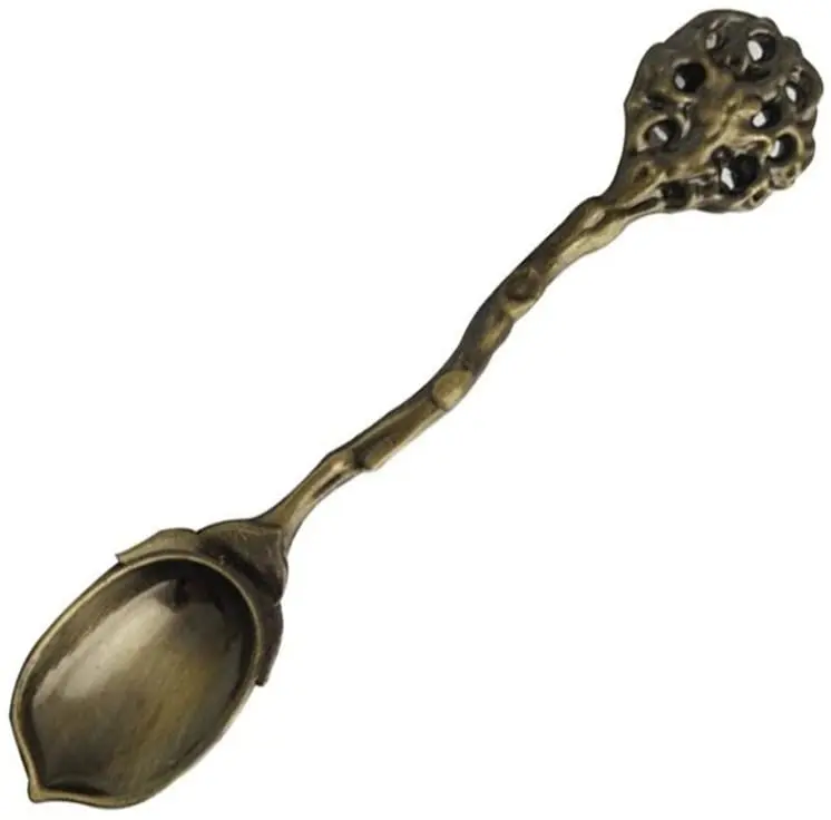 Custom Hard Enamel Zinc Alloy Collectible Souvenir Spoon Classic Style Coffee Stirring Spoon Souvenir Vintage Metal Spoon