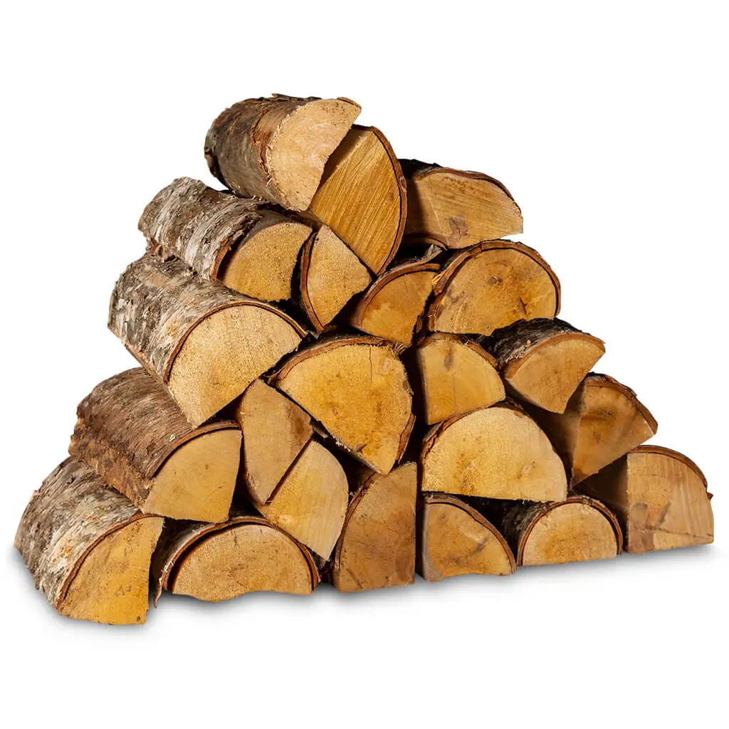 Dried Latvian White Birch unedged lumber available for sale