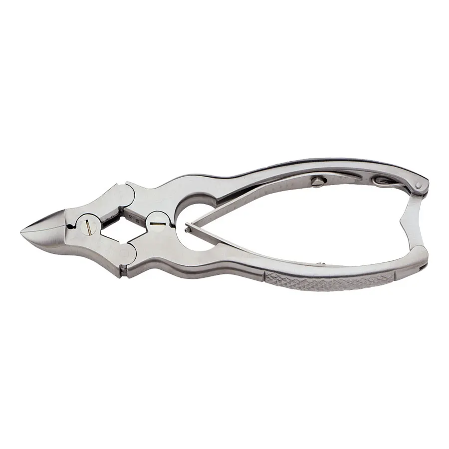 Professional 6-Inch Heavy Duty Steel Nail Cutter with Curved Lock & Knurled Handles for Manicure Pedicure & Ingrown Nails