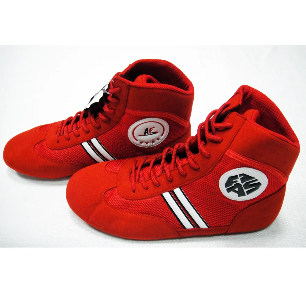 Custom made Wrestling Shoes Sambo Fighting Boots Professional Sambo Shoes Leather